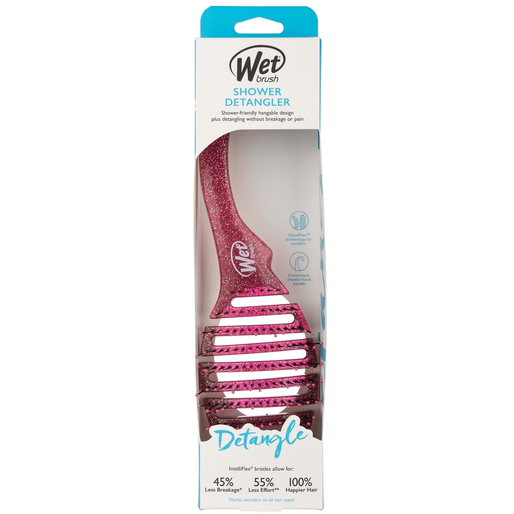 WetBrush WetBrush Shower Flex - Pink Glitter Hair Care
